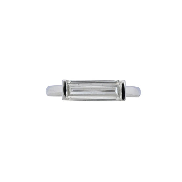 Westward Glow Solitaire Ring