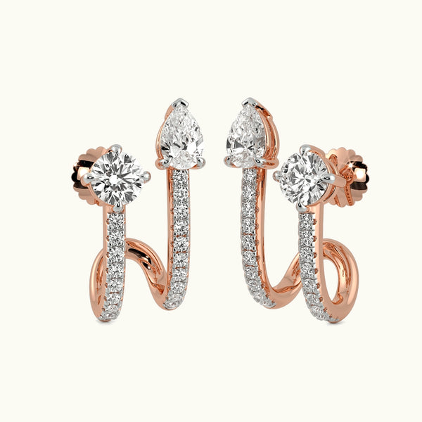 Double Delight Hoop Earrings