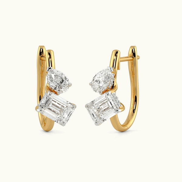 Harmonic Duo Hoop Earrings