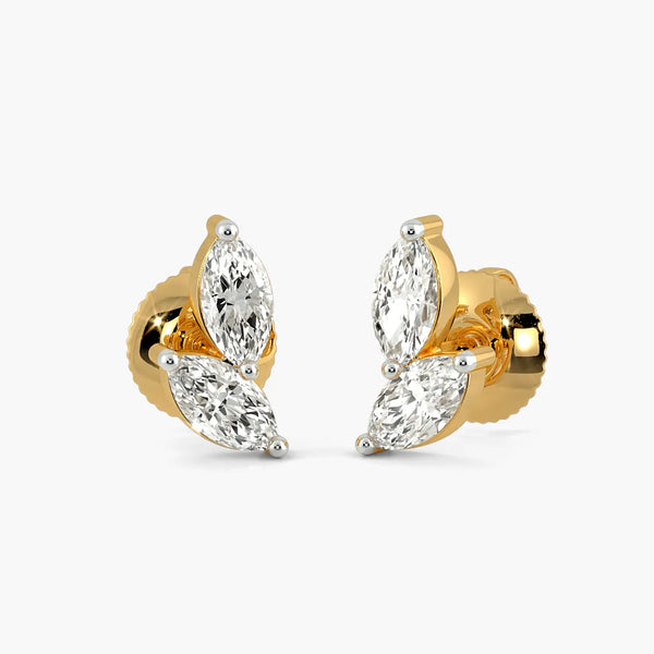 Marquise Bond Stud Earrings