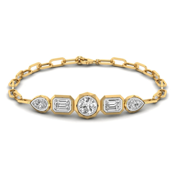 Faceted Opulence Flexible Bracelet