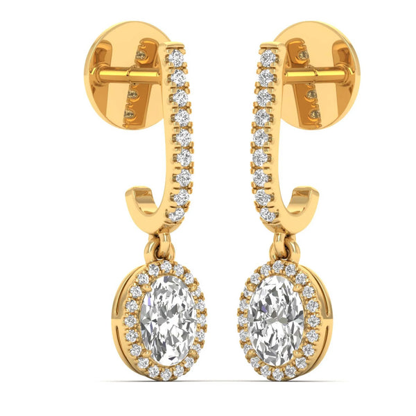 Oval Opus Drop Earrings