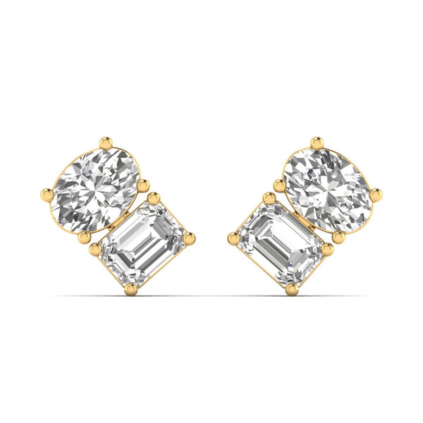 Twofold Spark Stud Earrings