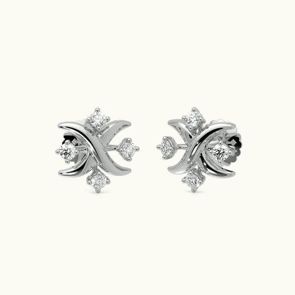 Soft Cross Stud Earrings