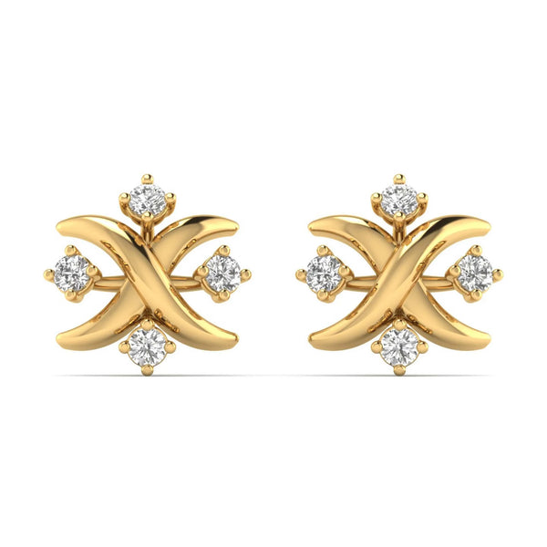 Soft Cross Stud Earrings