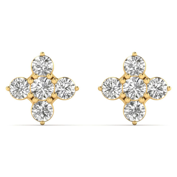 Divine Cross Stud Earrings