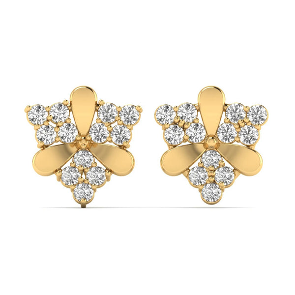 Trium Fleur Stud Earrings