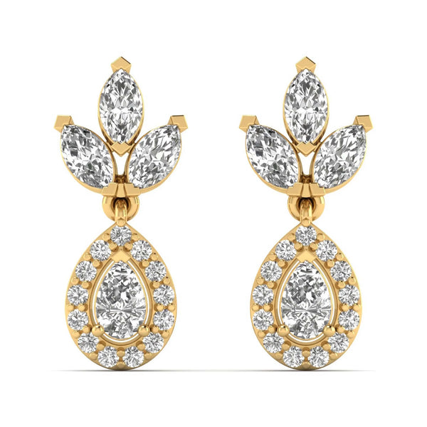 Flame Of Elegance Drop Earrings