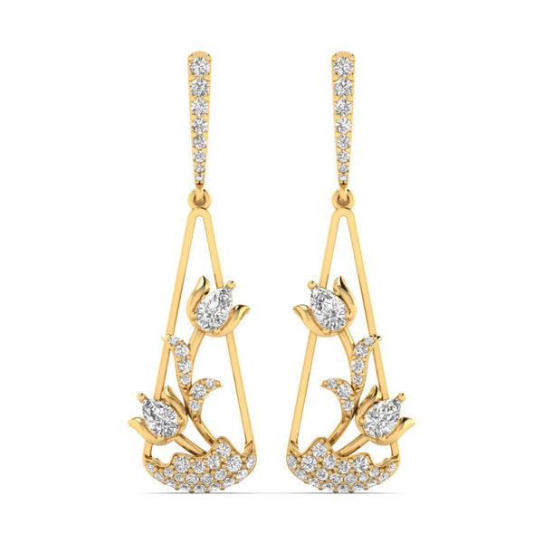 Lotus Of Tranquil Drop Earrings