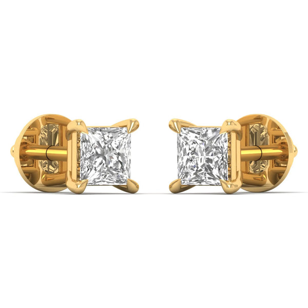 Pair Square Stud Earrings