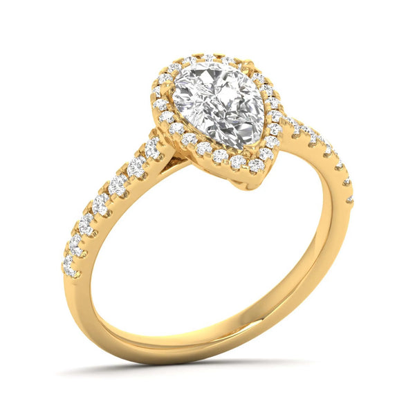 Graceful Halo Ring