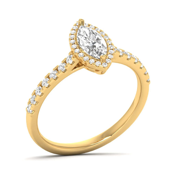 Crown Halo Ring