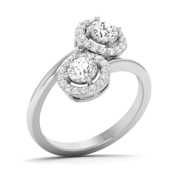 Twin Flame Halo Ring