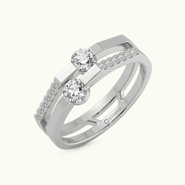 Refined Ridges Ring