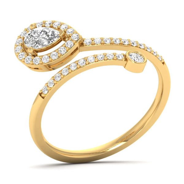 Silken Glow Open Top Ring