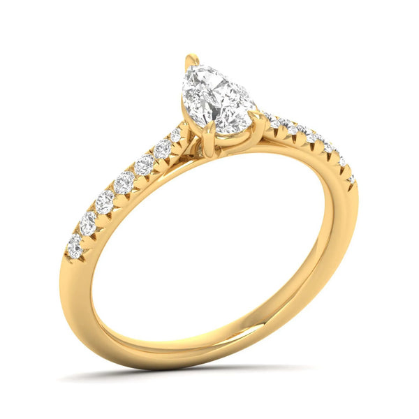 Featherlight Solitaire Ring
