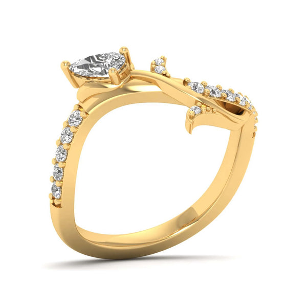 Rosy Radiance Floral Ring