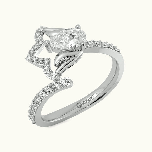 Rosy Glow Floral Ring