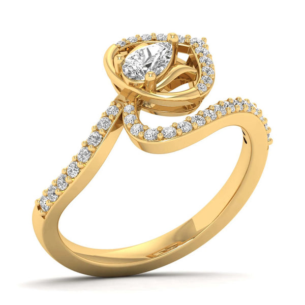 Velvet Rose Floral Ring