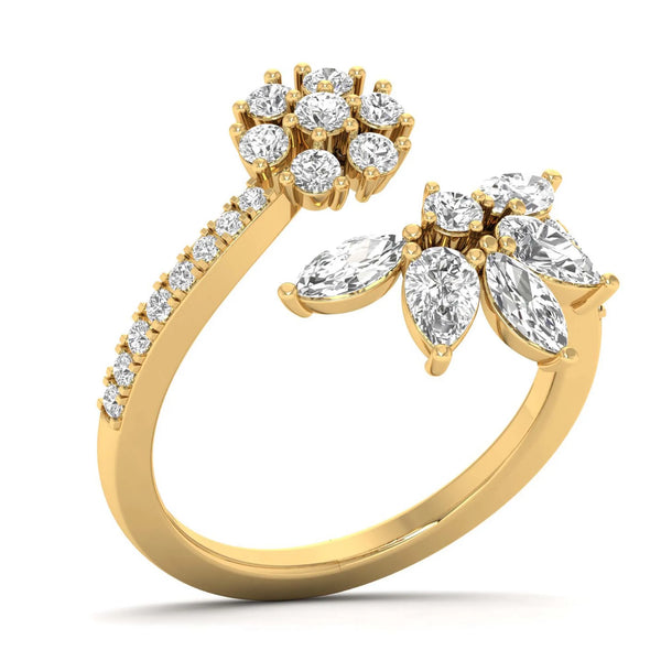 Branch Of Grace Floral Open Top Ring