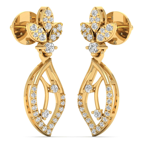 Garden Paisley Drop Earrings