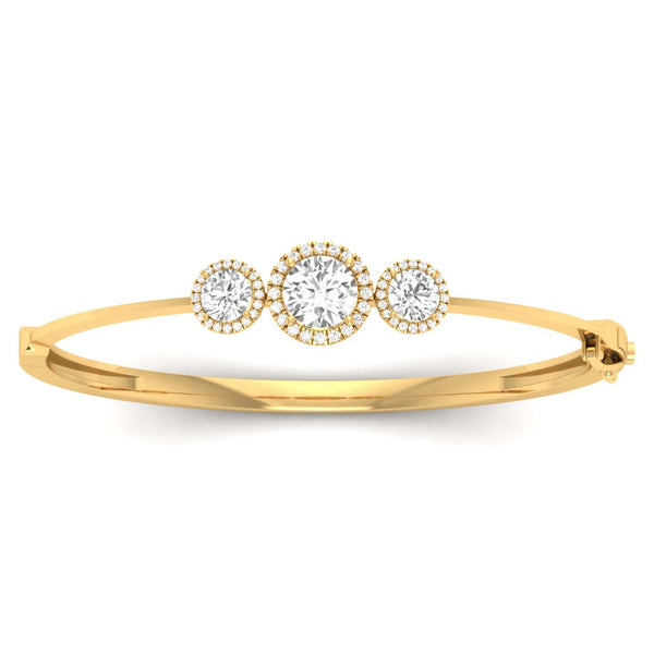Triple Sheen Oval Bangle