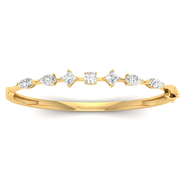 Vivid Facets Oval Bangle