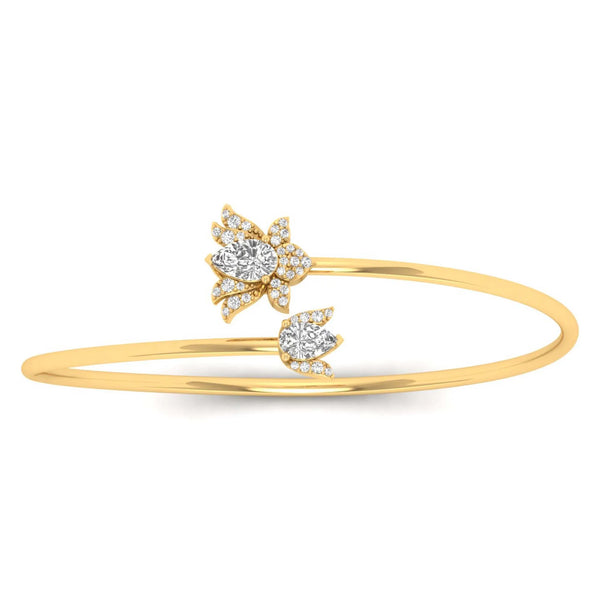 Mystic Lotus Flexible Bangle