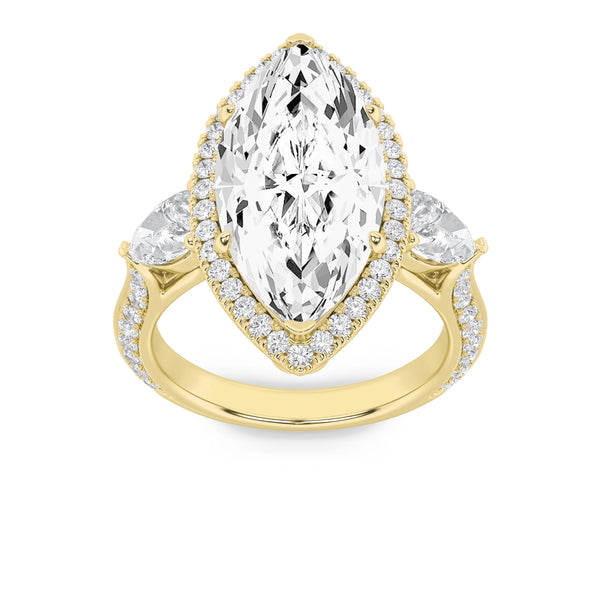 Symphony Three Stone Cocktail Ring