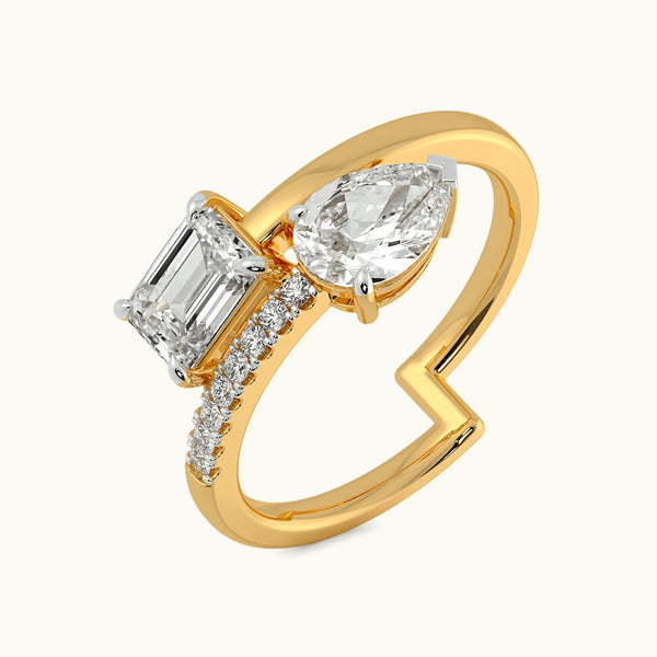 Double Elegance Toi Et Moi Ring