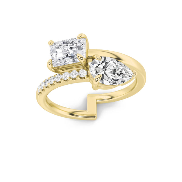 Double Elegance Toi Et Moi Ring