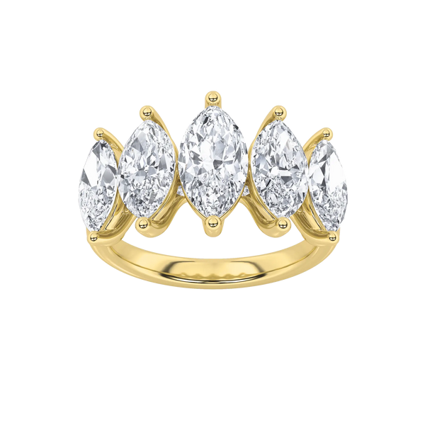 Radiant Penta Five Stone Ring