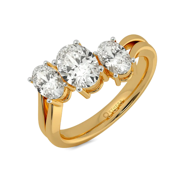 Bond of Three 3-Stone Ring