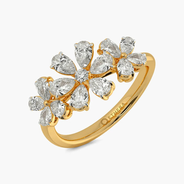 Fleur De Lis Floral Ring