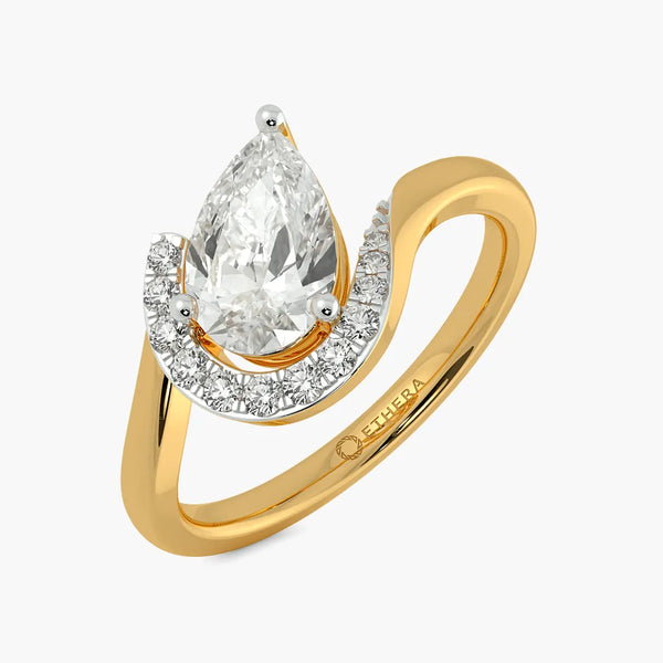 Opulent Curves Solitaire Ring