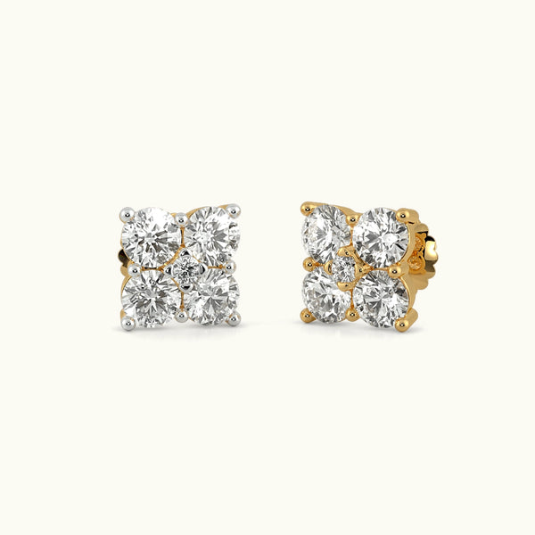 Moonstone Quad Stud Earrings