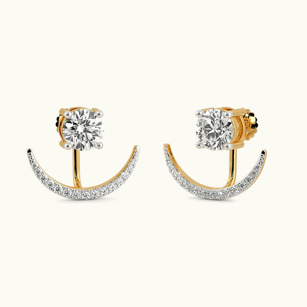 Lustre Crescent Studs