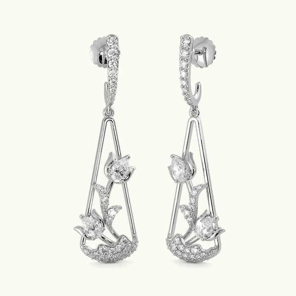 Lotus Of Tranquil Drop Earrings