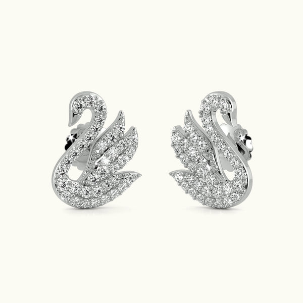 Feathered Grace Stud Earrings