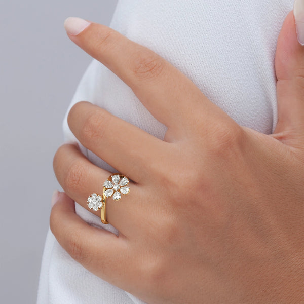 Lush Petals Floral Ring