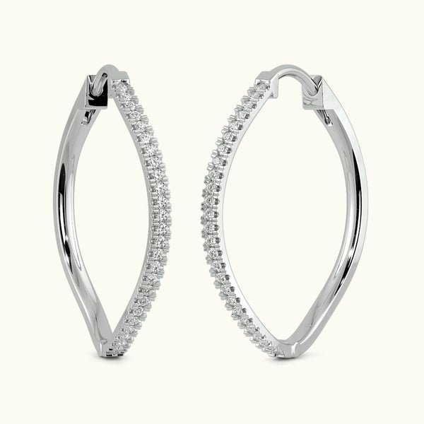 Waves Of Joy Hoop Earrings
