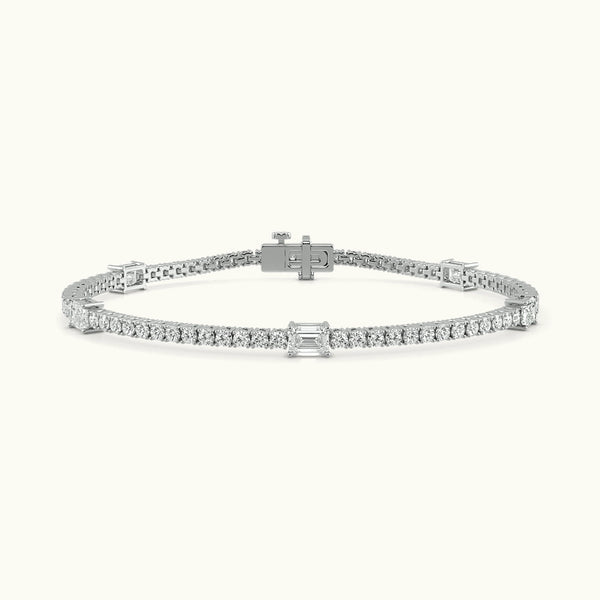Ethereal Lustre Tennis Bracelet
