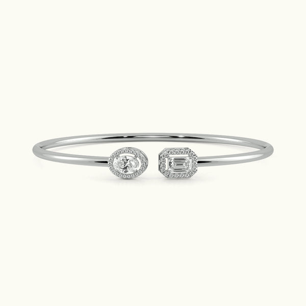 Timeless Twinkle Open Top Oval Bangle