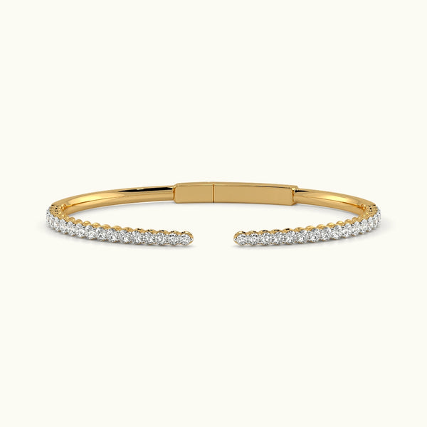 Eternal Love Open Top Oval Bangle