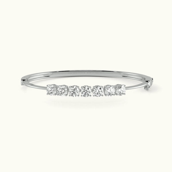 Row Of Radiance Oval Bangle