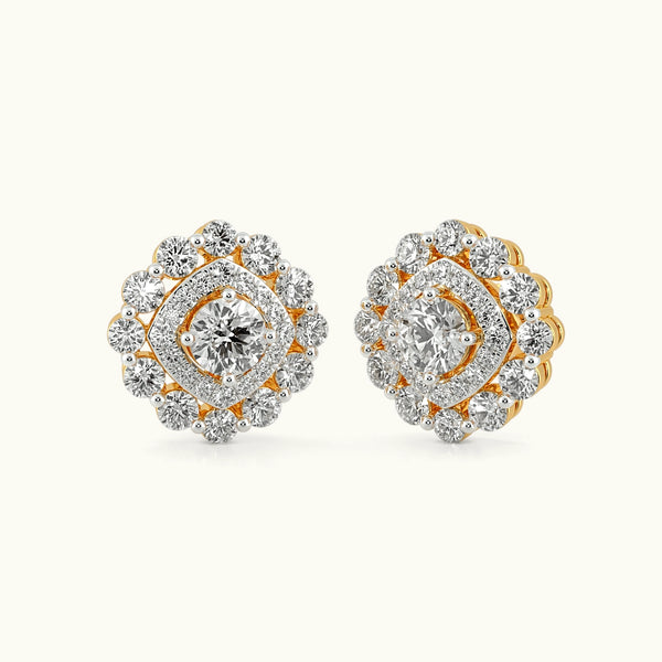Heirloom Halo Stud Earrings