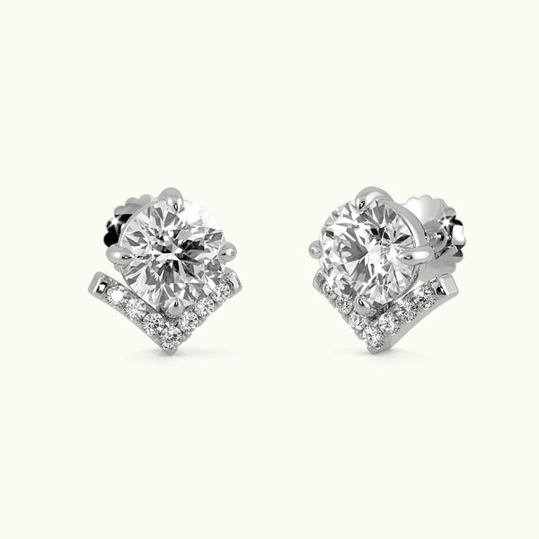 The Jewel Cradle Stud Earrings