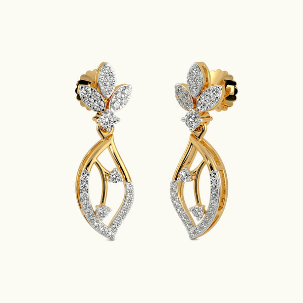 Garden Paisley Drop Earrings