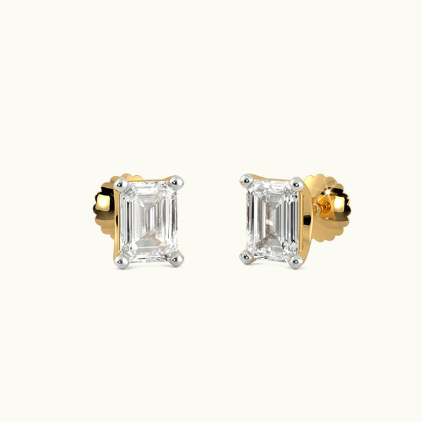 Fourfold Spark Stud Earrings