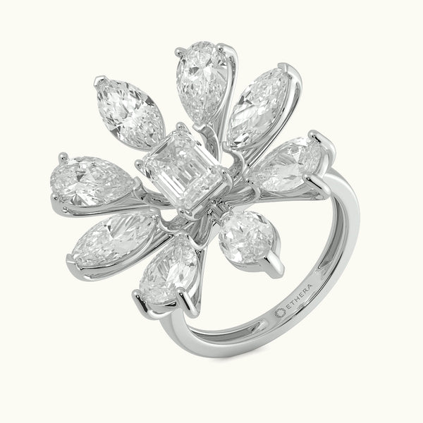 Orchid Opulence Floral Ring